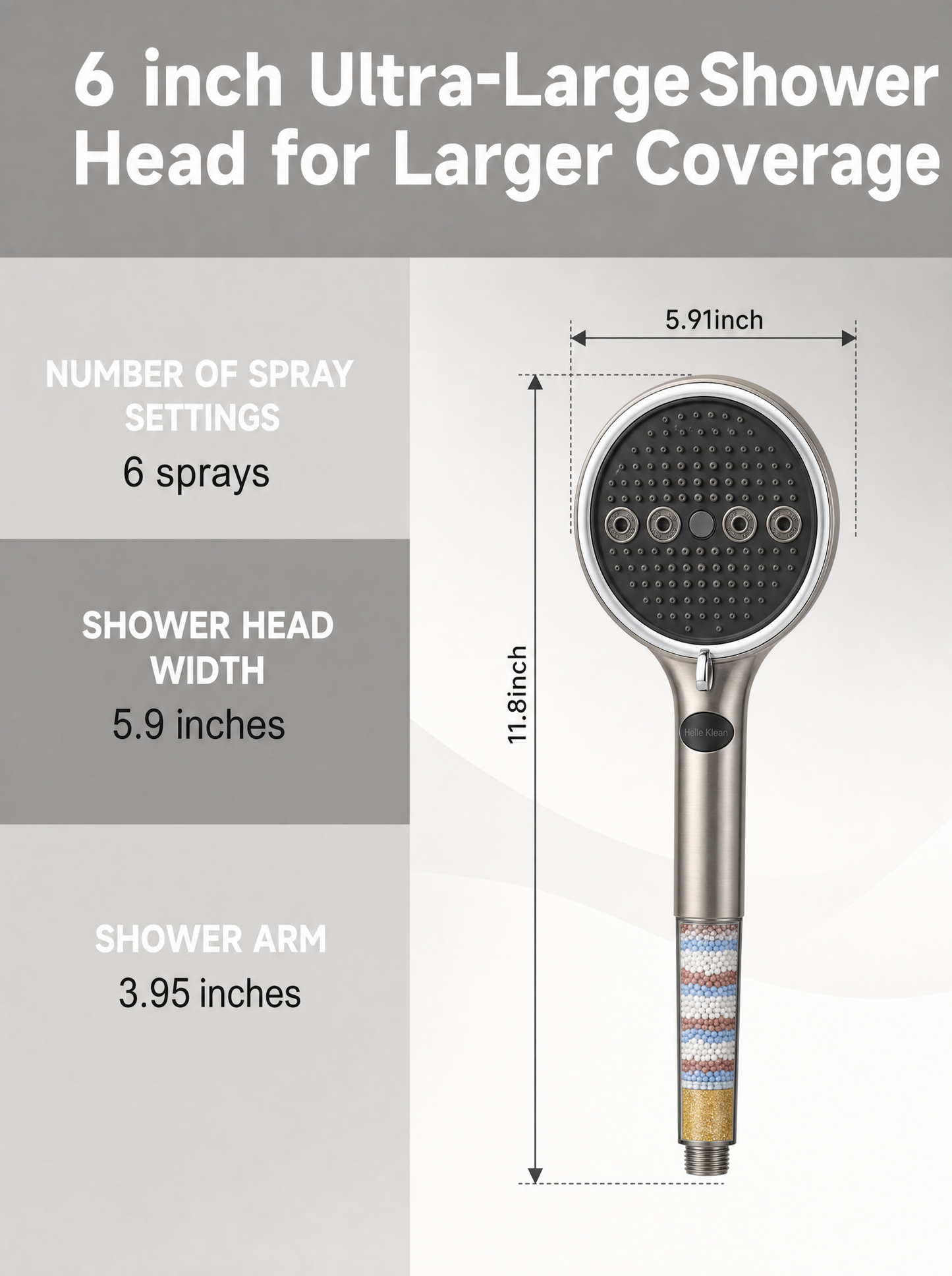 SNUGZ - 6 mode shower head